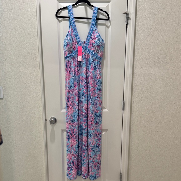 Lilly Pulitzer Dresses & Skirts - Lilly Pulitzer Blue and Pink Floral Dress 🆕